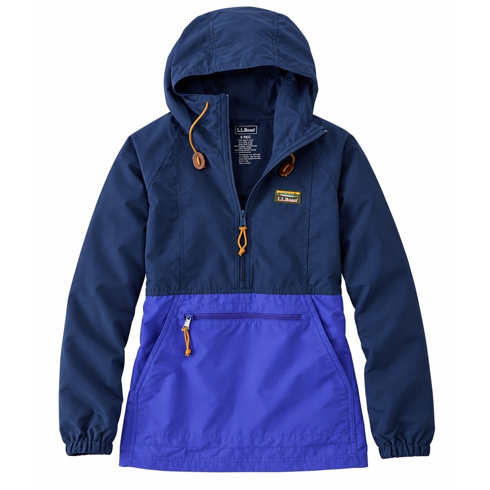 L.L.Bean Mountain Classic Colorblock Anorak Jacket Women's XL NWT